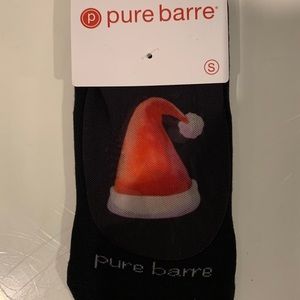 Pure Barre Santa Hat Mesh Top Sticky Socks